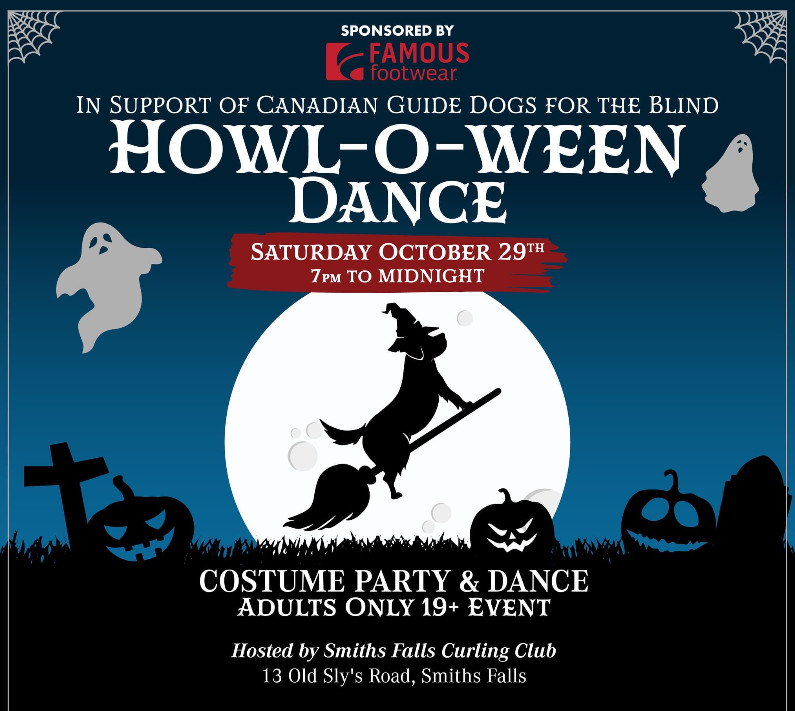 7-Howl-O-Ween Dance & Fundraiser for Canadian Guide Dogs for the Blind